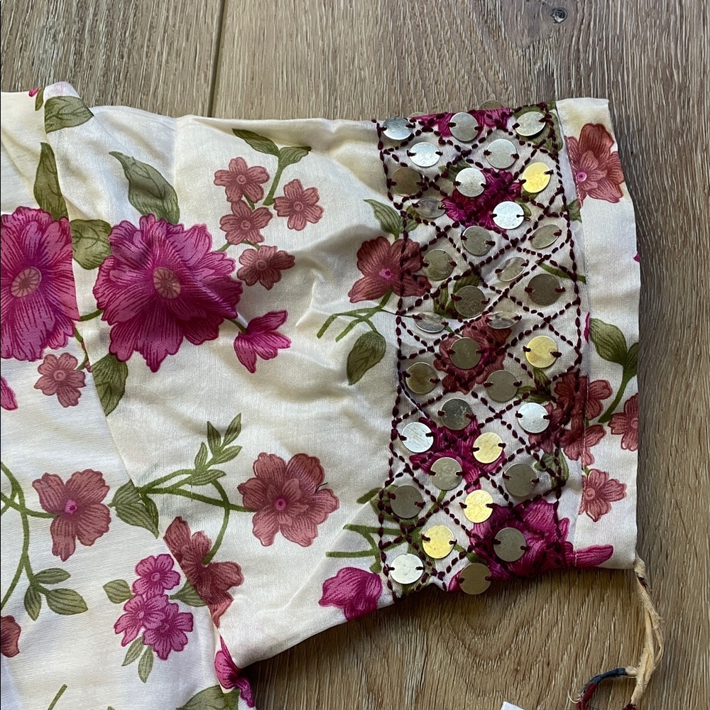 Alix Of Bohemia Stevie Camellia coin shirt! Handmade. NWT! Perfect for summer. - Picture 8 of 16